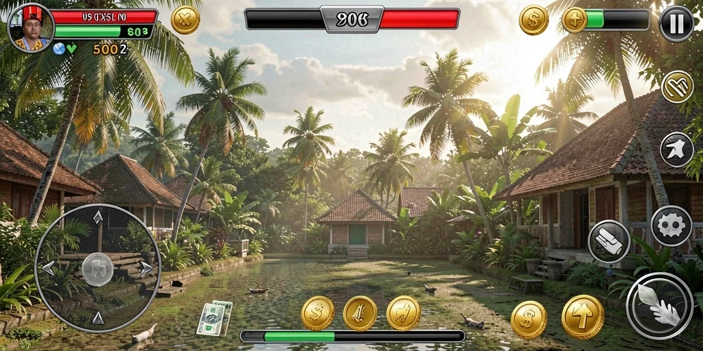 Tantangan level yang semakin meningkat setiap kali.