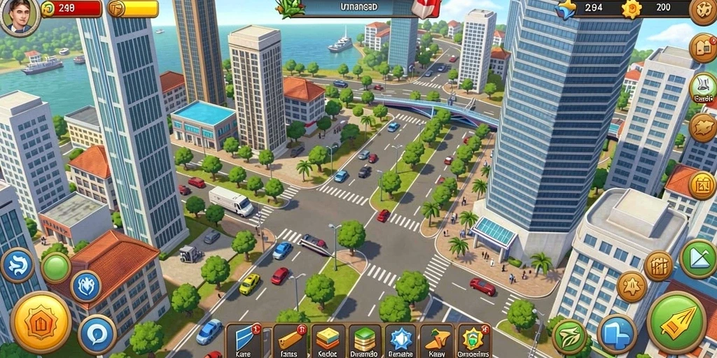 Screenshot level baru yang penuh tantangan.