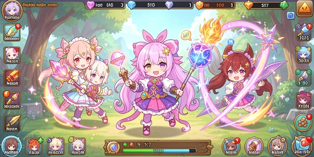 Screenshot menunjukkan interaksi sosial antar pemain dalam game.