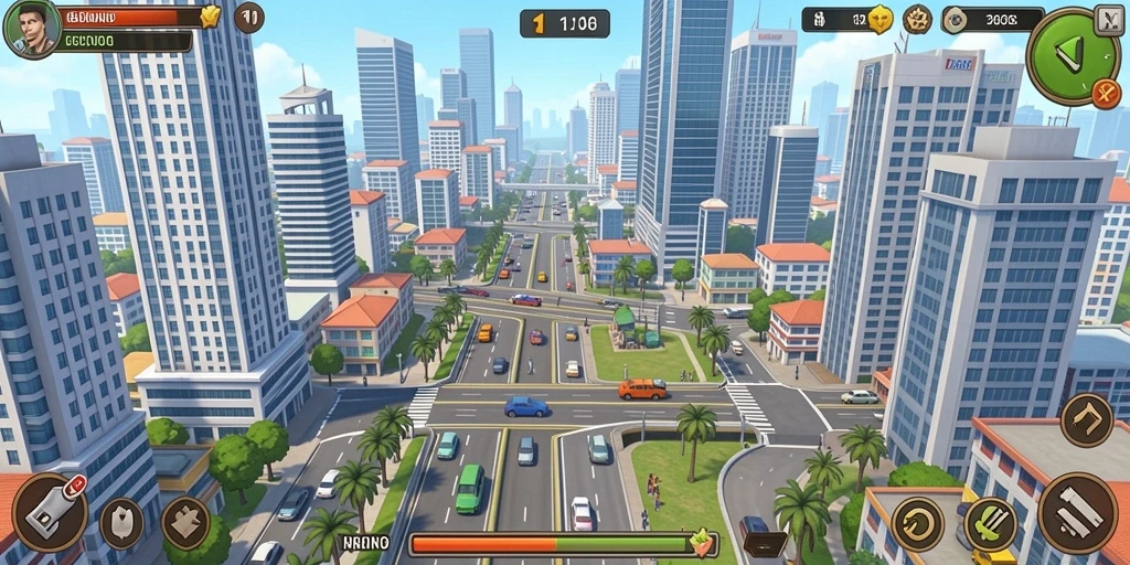 Tampilan dashboard dengan informasi lengkap permainan.