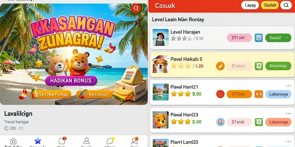Interface yang mudah digunakan bagi semua pemain.